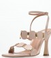 Women Sandals Dezzy Beige Leather Mortoglou