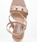 Women Sandals Dezzy Beige Leather Mortoglou