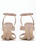 Women Sandals Dezzy Beige Leather Mortoglou