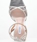 Women Sandals Electra Silver Leather Mortoglou