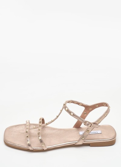 Γυναικεία Flats Gizeh.Big.Buckle Μαύρο Δέρμα Birkenstock