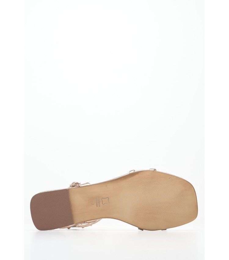 Women Flats Madelyn Bronze Leather Mortoglou