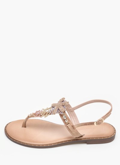 Women Sandal High Mamba.Pat Beige Shiny Leather Jeffrey Campbell