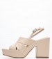 Women Sandals Palma.Pat Beige Patent Leather Kalogirou