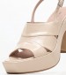 Women Sandals Palma.Pat Beige Patent Leather Kalogirou