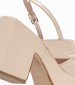 Women Sandals Palma.Pat Beige Patent Leather Kalogirou