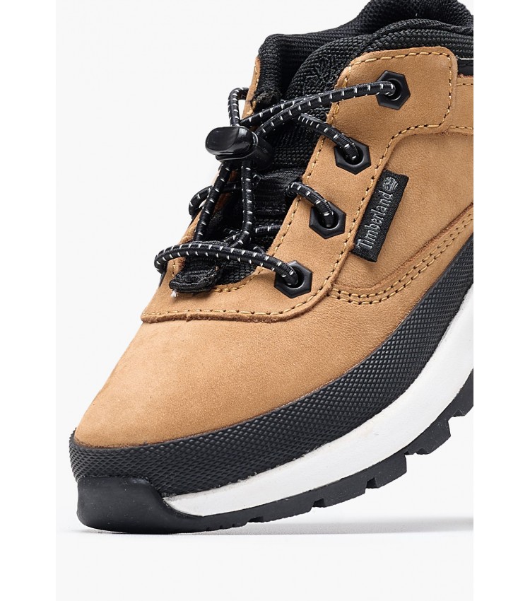 Kids Boots A2GDA Yellow Nubuck Leather Timberland