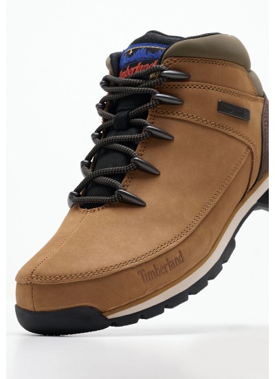 Ανδρικά Μποτάκια A2K84 Καφέ Δέρμα Νούμπουκ Timberland