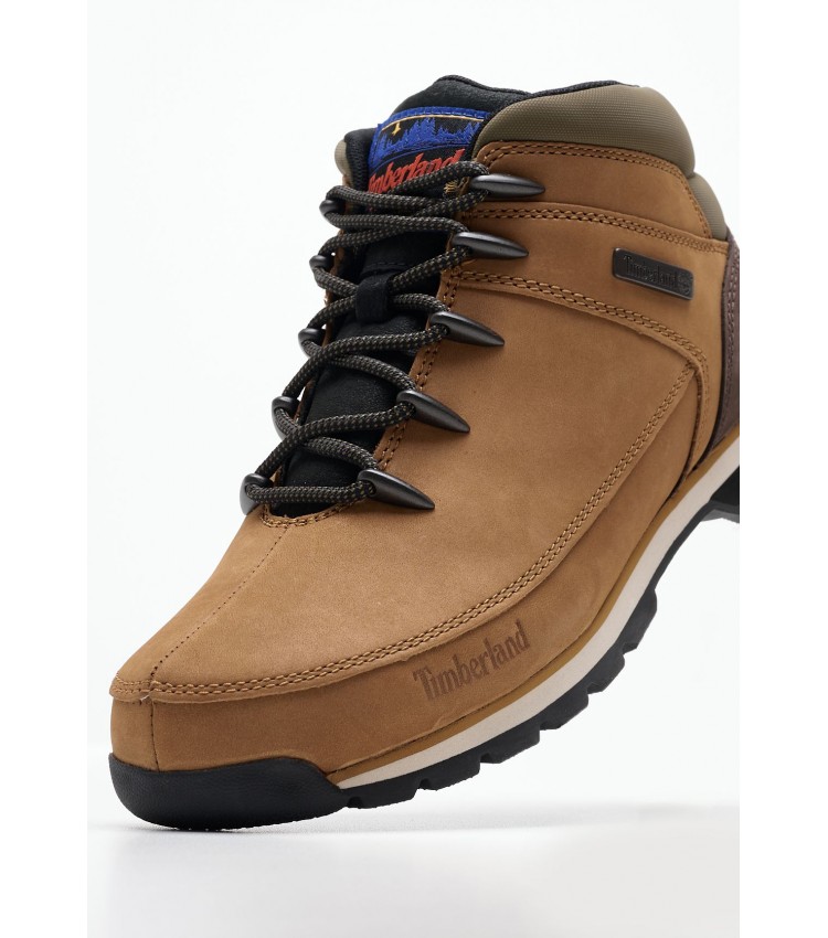 Ανδρικά Μποτάκια A2K84 Καφέ Δέρμα Νούμπουκ Timberland