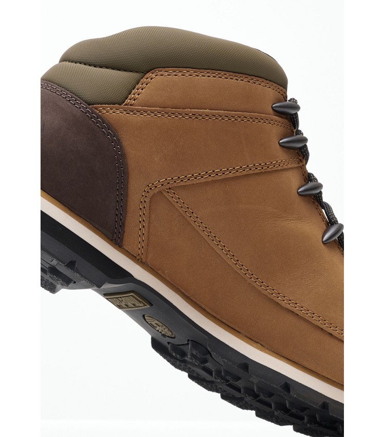 Ανδρικά Μποτάκια A2K84 Καφέ Δέρμα Νούμπουκ Timberland