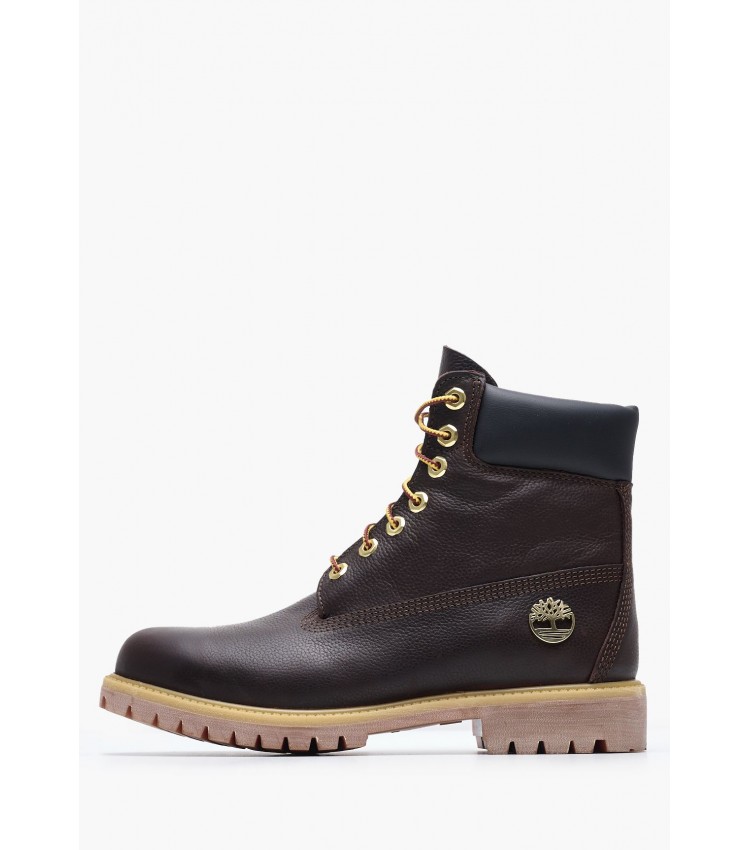 Ανδρικά Μποτάκια A2P6W Καφέ Δέρμα Timberland