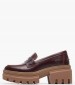 Women Moccasins A5P1U Brown Leather Timberland