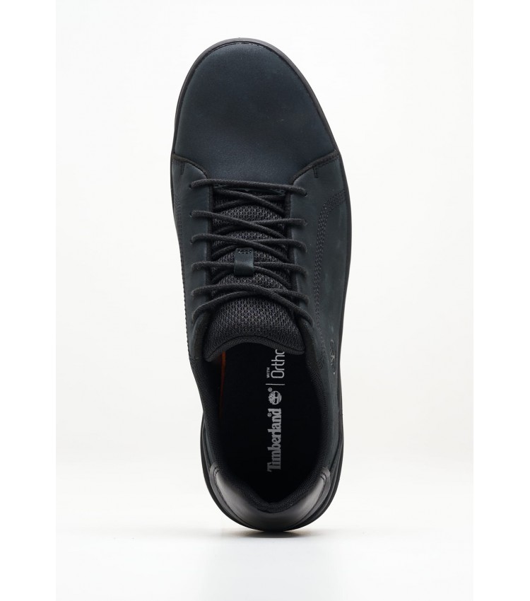 Men Casual Shoes A5S8R Black Nubuck Leather Timberland