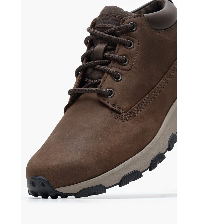 Ανδρικά Μποτάκια A61QH Καφέ Δέρμα Νούμπουκ Timberland