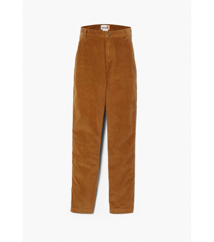 Men Pants A62MK Brown Cotton Timberland