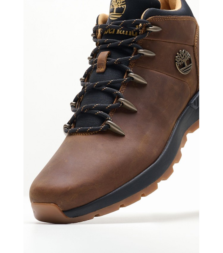 Ανδρικά Μποτάκια A67TG Καφέ Δέρμα Νούμπουκ Timberland