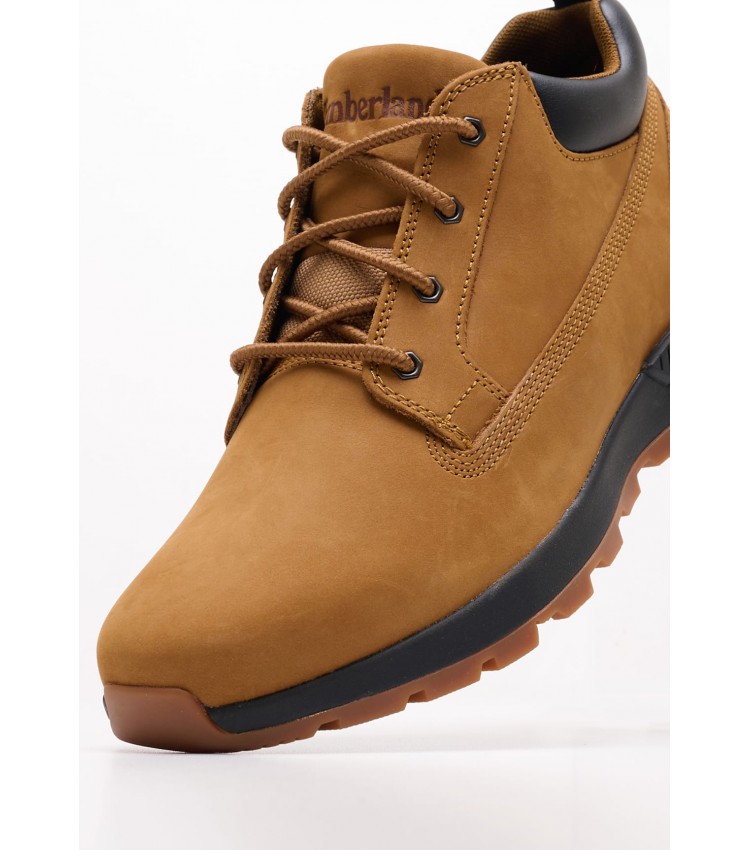 Ανδρικά Μποτάκια A69ED Καφέ Δέρμα Νούμπουκ Timberland