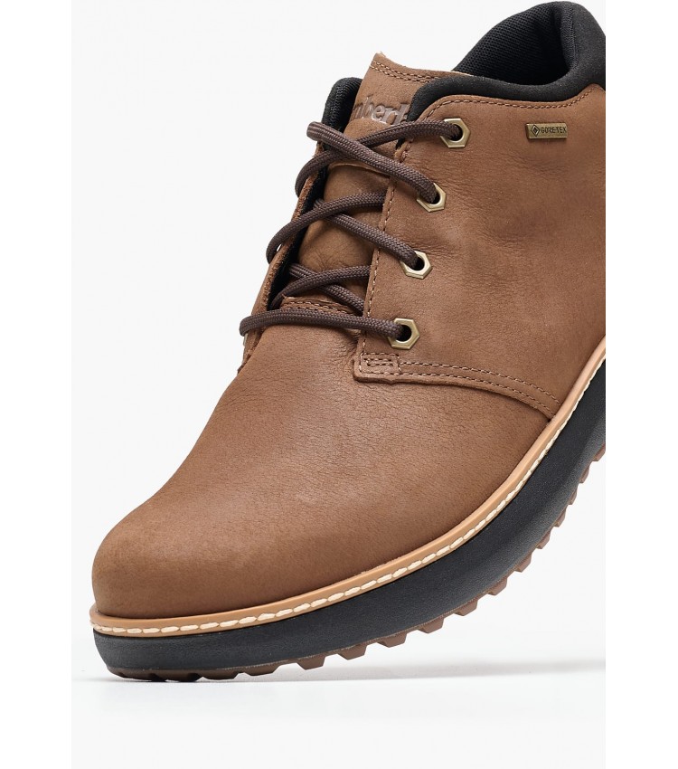 Ανδρικά Μποτάκια A6A8N Καφέ Δέρμα Νούμπουκ Timberland