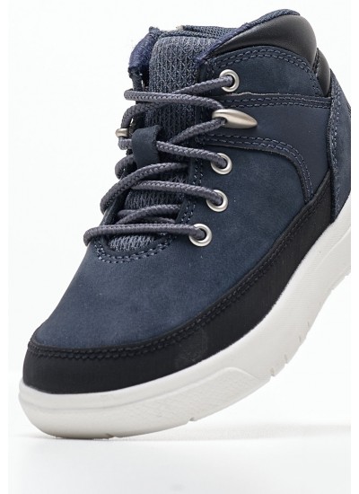 Παιδικά Παπούτσια Casual A6AQ1 Μπλε Δέρμα Νούμπουκ Timberland