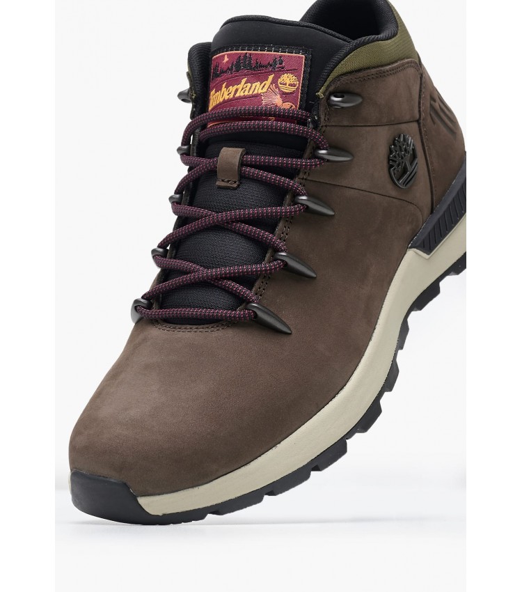 Ανδρικά Μποτάκια A6DQD Καφέ Δέρμα Νούμπουκ Timberland