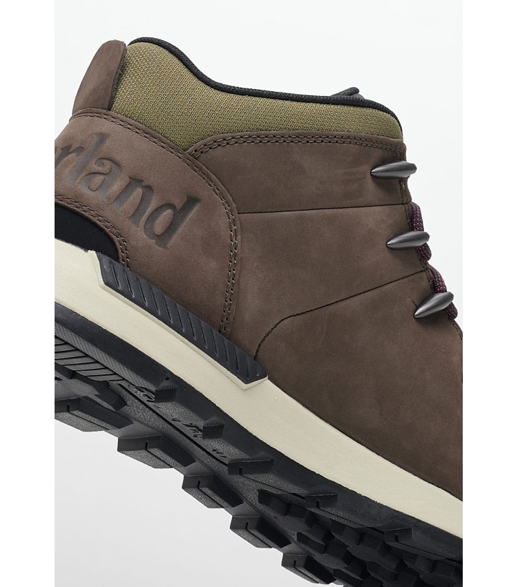 Ανδρικά Μποτάκια A6DQD Καφέ Δέρμα Νούμπουκ Timberland