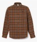 Men Shirts A6V4A Brown Cotton Timberland