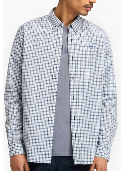 Ανδρικά Πουκάμισα Oxford.Shirt Μπλέ Ανοιχτό Βαμβάκι GANT