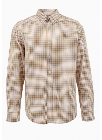 Ανδρικά Πουκάμισα Oxford.Shirt Μπλέ Ανοιχτό Βαμβάκι GANT