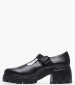 Women Moccasins 028.2464 Black Leather Mortoglou