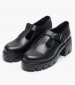 Women Moccasins 028.2464 Black Leather Mortoglou