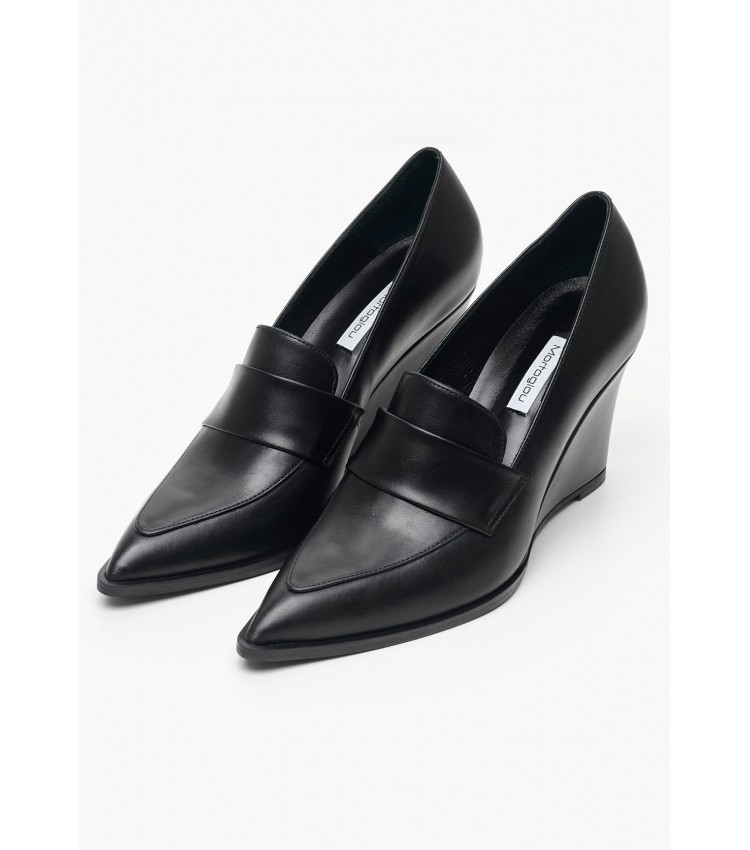 Women Pumps & Peeptoes Low S65 Black Leather Mortoglou