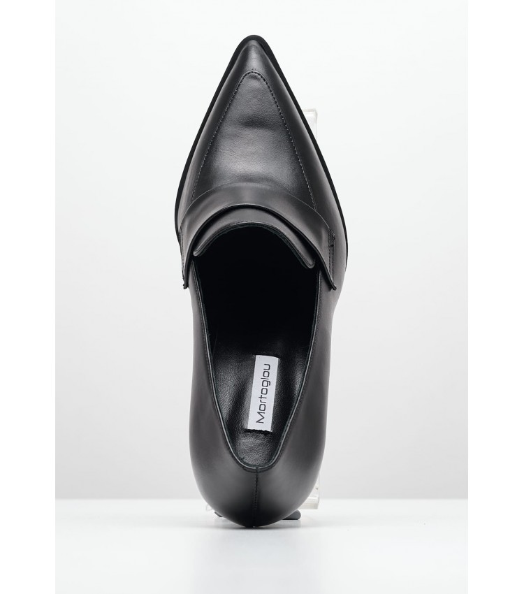 Women Pumps & Peeptoes Low S65 Black Leather Mortoglou