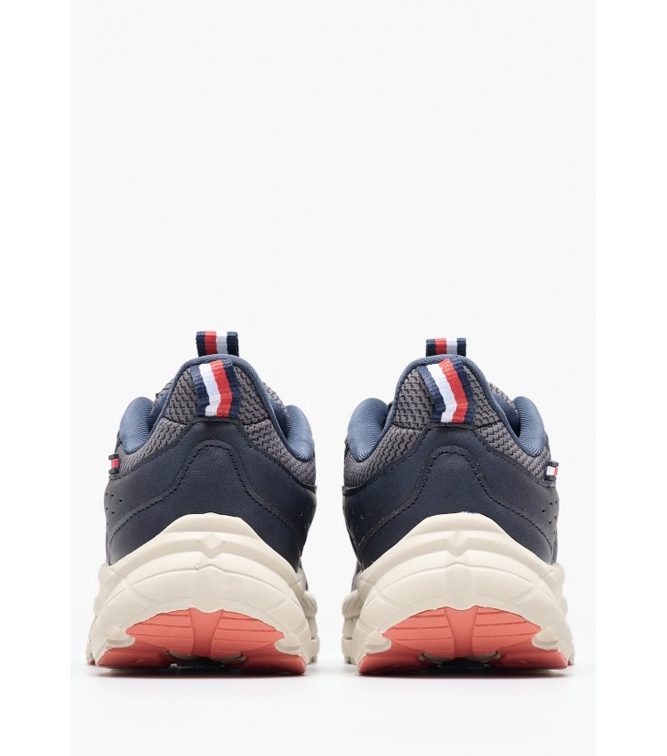 Παιδικά Παπούτσια Casual Bs.Sneaker Μπλε ECOleather-Ύφασμα Tommy Hilfiger