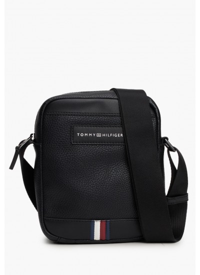 Ανδρικές Τσάντες Business.Mini Μαύρο ECOleather Tommy Hilfiger