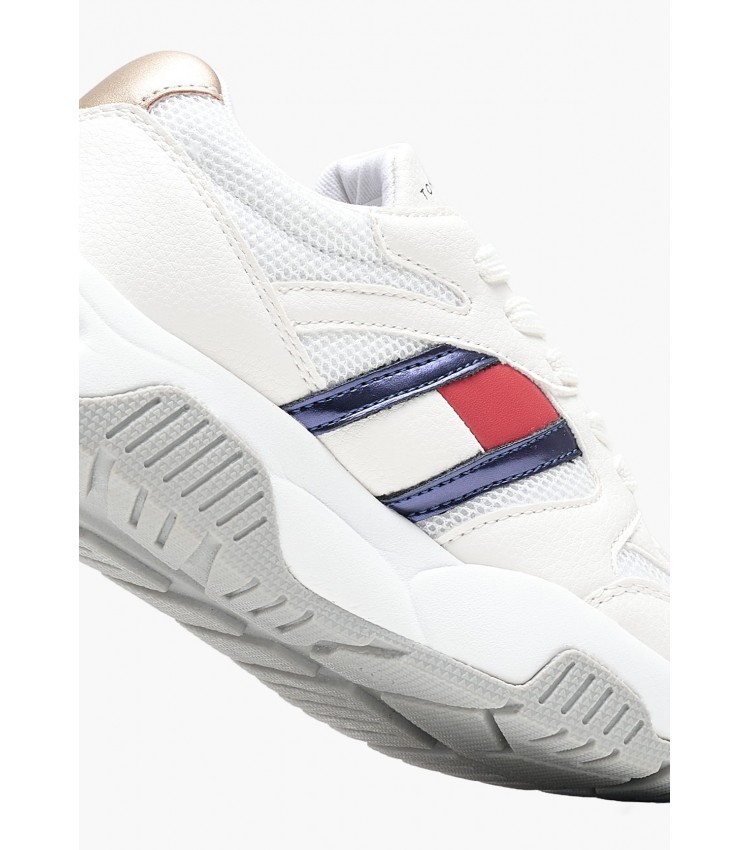 Παιδικά Παπούτσια Casual Butter.Sneaker Μπεζ ECOleather Tommy Hilfiger