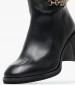 Women Boots Chain.Longboot Black Leather Tommy Hilfiger