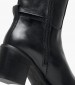 Women Boots Chain.Longboot Black Leather Tommy Hilfiger