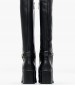 Women Boots Chain.Longboot Black Leather Tommy Hilfiger