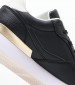 Women Casual Shoes Chic.Chunky Black Leather Tommy Hilfiger