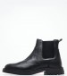 Men Boots Comfort.Chelsea Black Leather Tommy Hilfiger