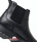 Men Boots Comfort.Chelsea Black Leather Tommy Hilfiger