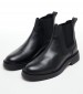 Men Boots Comfort.Chelsea Black Leather Tommy Hilfiger