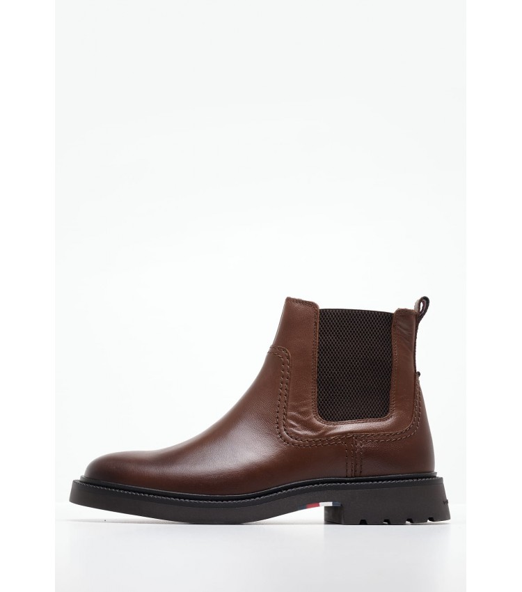 Men Boots Comfort.Chelsea Tabba Leather Tommy Hilfiger