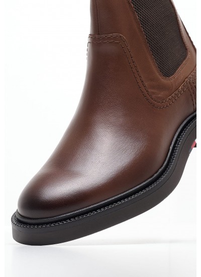 Men Boots Comfort.Chelsea Tabba Leather Tommy Hilfiger