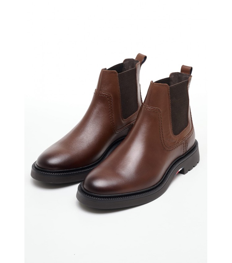 Men Boots Comfort.Chelsea Tabba Leather Tommy Hilfiger