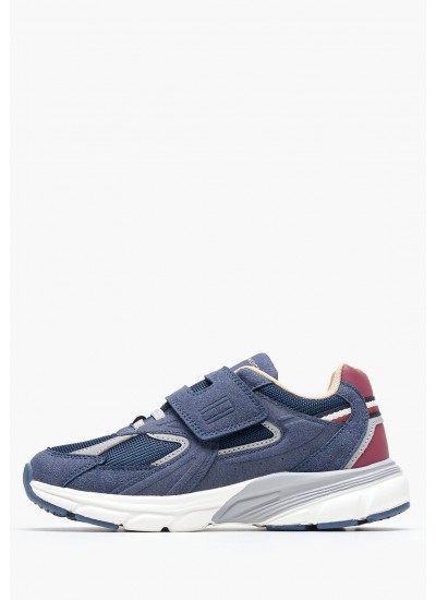 Ανδρικά Παπούτσια Casual Retro.Basket Άσπρο Δέρμα Tommy Hilfiger