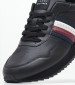 Men Casual Shoes Ess.Runner Black Leather Tommy Hilfiger