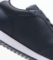 Men Casual Shoes Ess.Runner Blue Leather Tommy Hilfiger