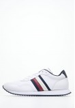 Men Casual Shoes Ess.Runner White Leather Tommy Hilfiger