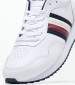 Men Casual Shoes Ess.Runner White Leather Tommy Hilfiger